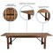 Flash Furniture Rectangle Antique Farm Table , 40"; 96", 40-1/4" W 30"; 17-3/4" H,  XA-FARM-7-GG - alternate 4